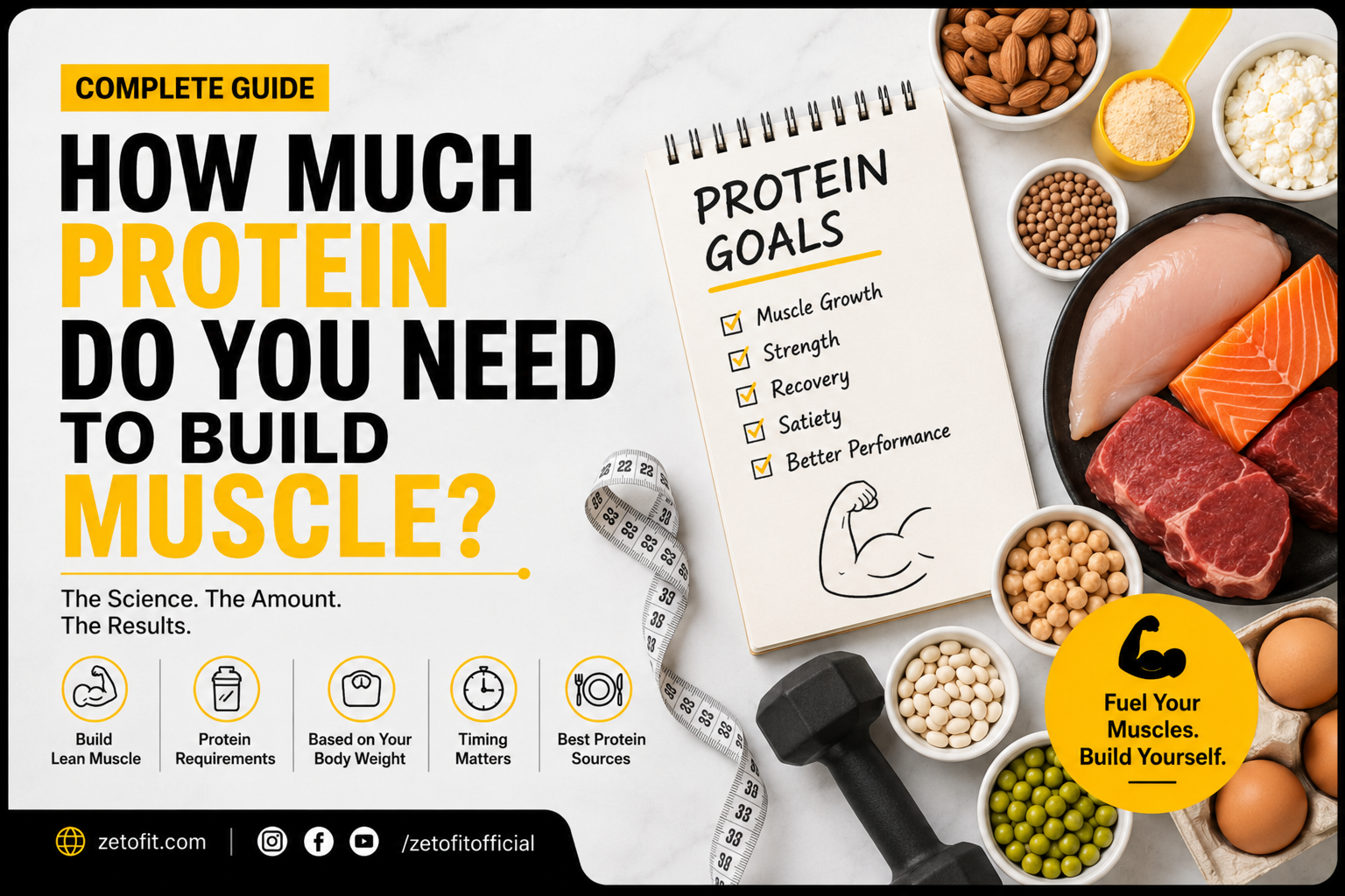 Read more about the article How Much Protein Do You Need to Build Muscle?